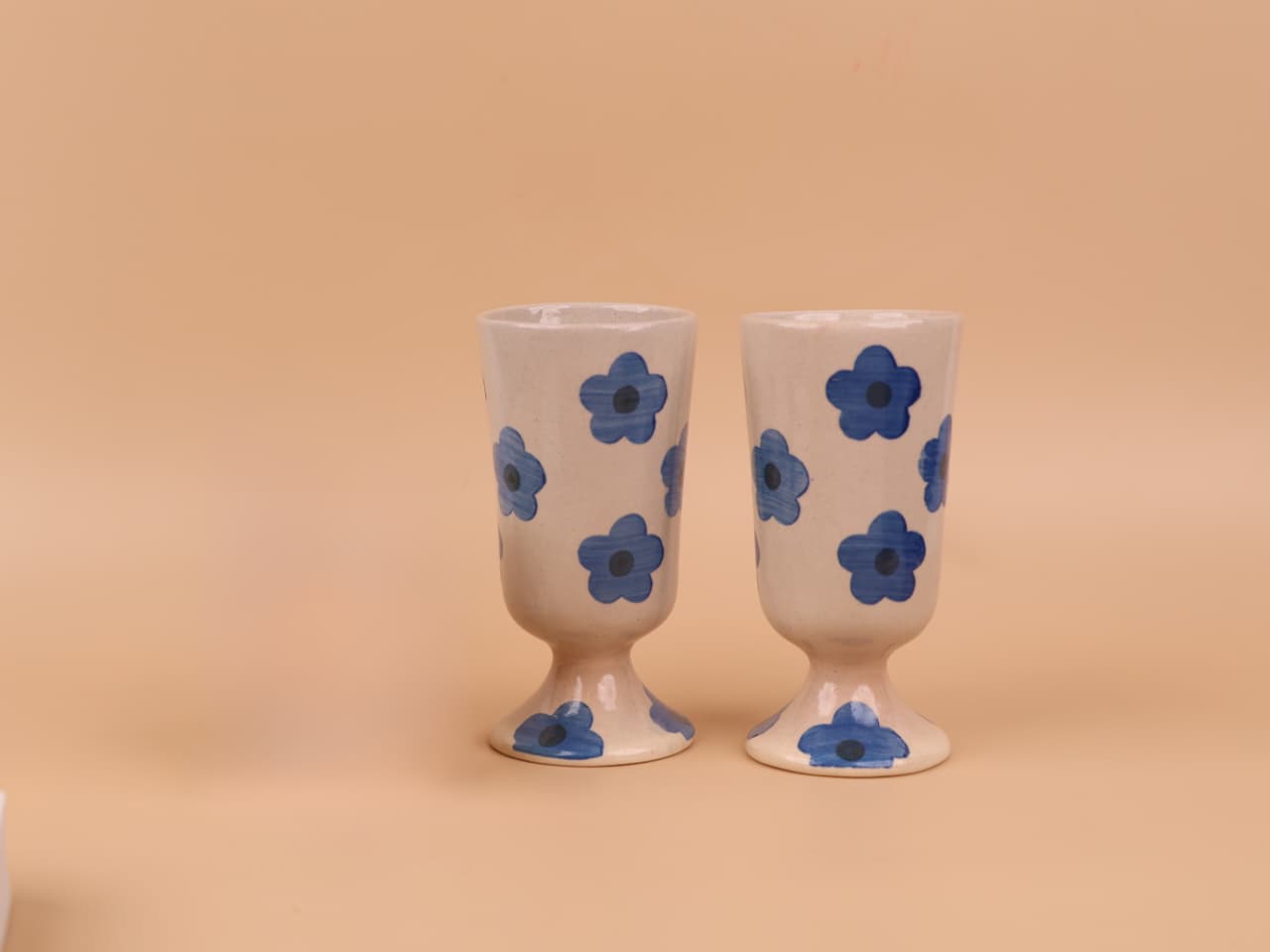 Blue Flower Champagne Glasses Gift Box