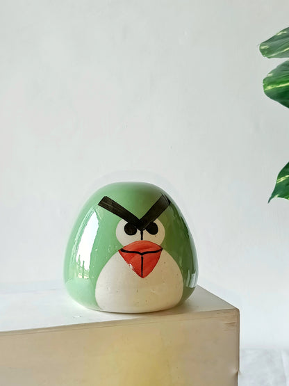 Green Angry Bird Piggy Bank