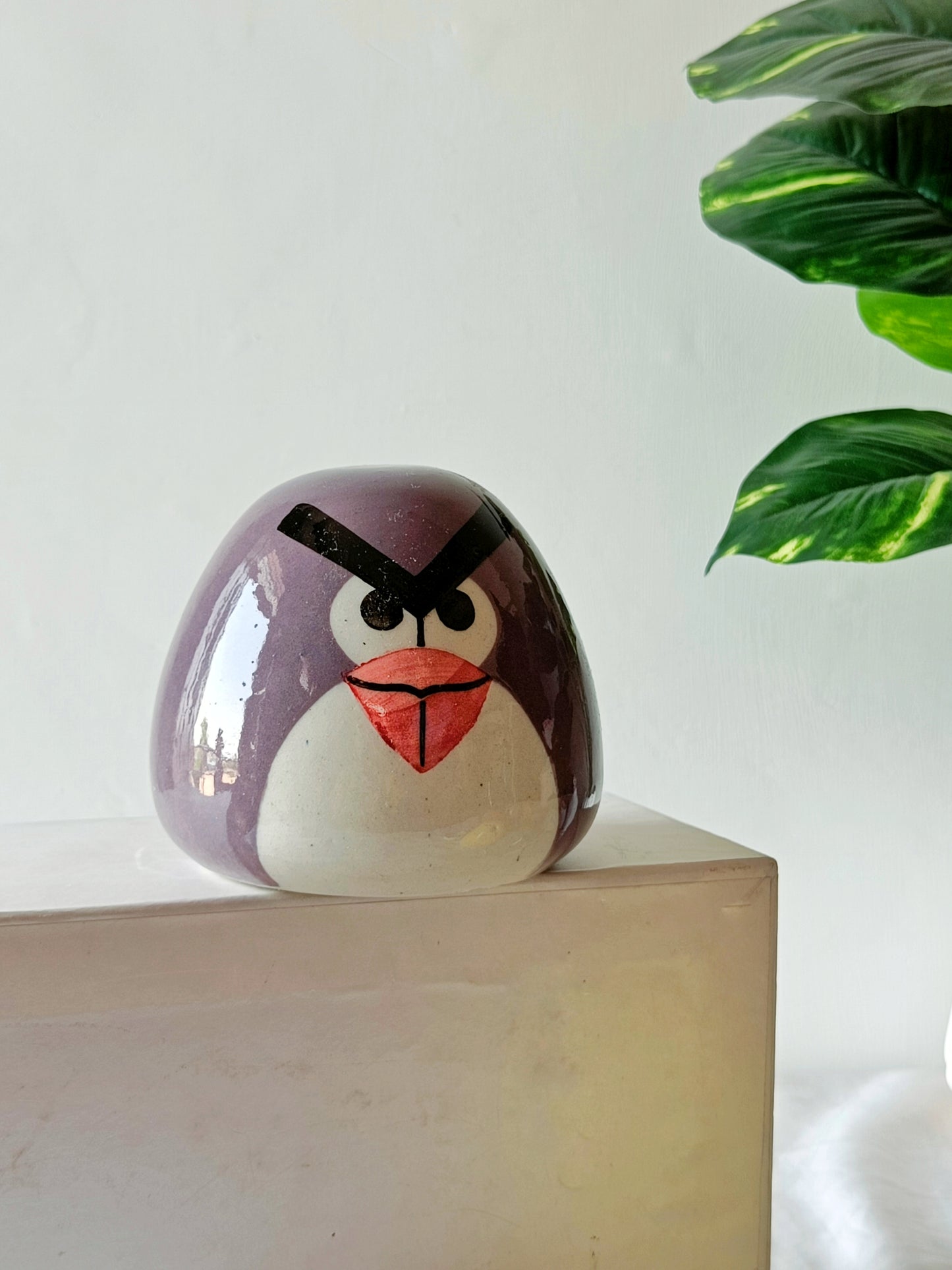 Purple Angry Bird Piggy Bank for Kids