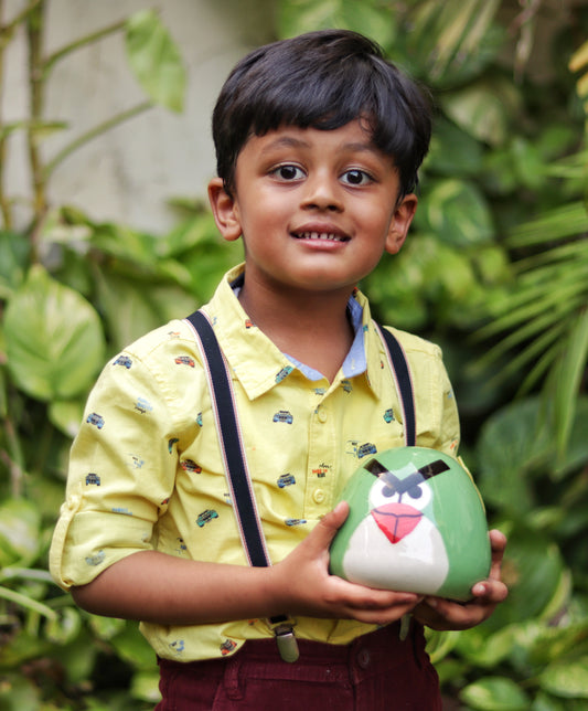 Green Angry Bird Piggy Bank