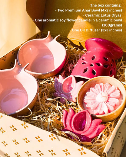 Gulaab Gift Box – Handcrafted Ceramic Festive Hamper